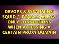 DevOps SysAdmins Squid IPtables allow only connections when accessing a certain proxy domain