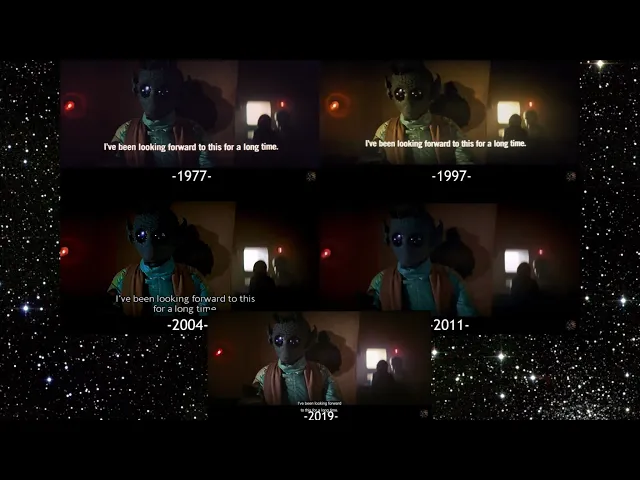 All Five Versions of the Han and Greedo Scene