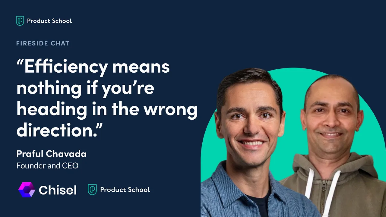 Effectiveness Over Efficiency in Product Management - YouTube thumbnail