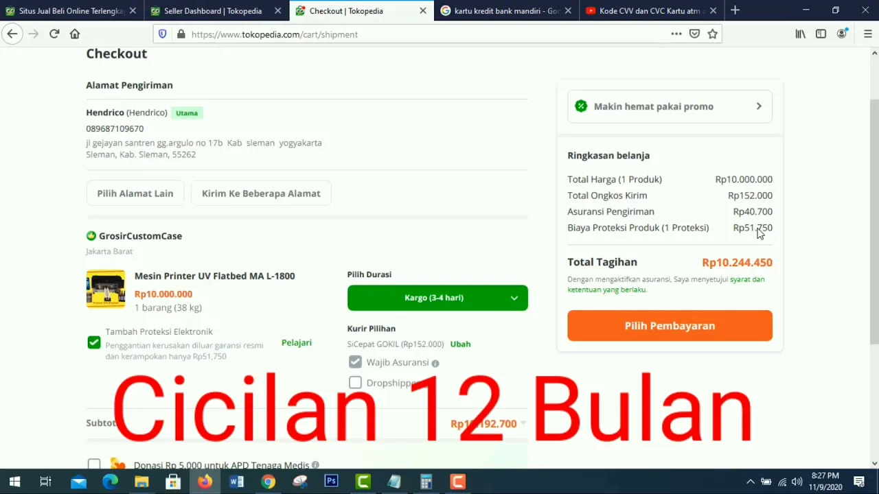 beli pulsa di BCA mobile & beli kuota di my Telkomsel