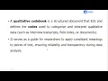 Qualitative codebook