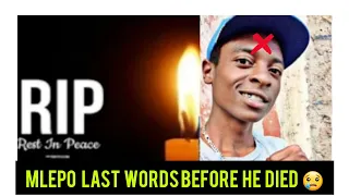 mlepo the sheng last post before he died donot cry umoja zone 8 house 