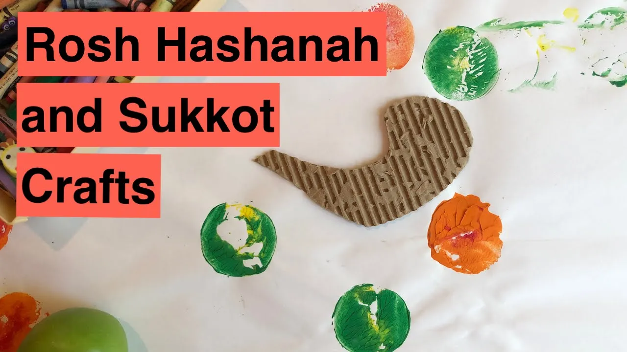 18 ROSH HASHANAH AND SUKKOT KIDS CRAFT ACTIVITIES (High Holidays 2019 Series)