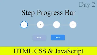 Step Progress Bar in HTML CSS JavaScript Multi Step Progress Bar Pure CSS HTML Step Progress