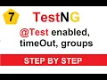 Tutorial 7 - TestNG Test options