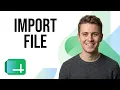 How to Open Excel File in Google Sheets - Convert xlsx to Spreadsheet