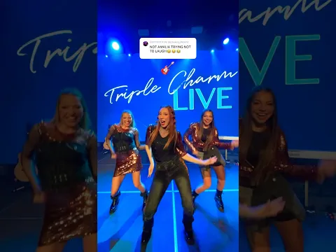 Video Thumbnail: Our FAVORITE way to warm up before a showโฆ ๐โจ๐ | Triple Charm #shorts