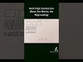 Multi-Digit Subtraction Base-Ten Blocks No Regrouping