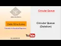 Circular Queue - Deleting an element