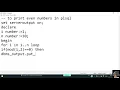 To Print Even numbers in DBMS MKSOFTECH