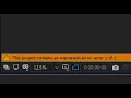 Fixing Legacy expression errors when importing project After Effects Tutorial