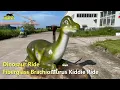 Download Lagu Fiberglass Brachiosaurus Kiddie Ride for Park | Dinosaur Rides
