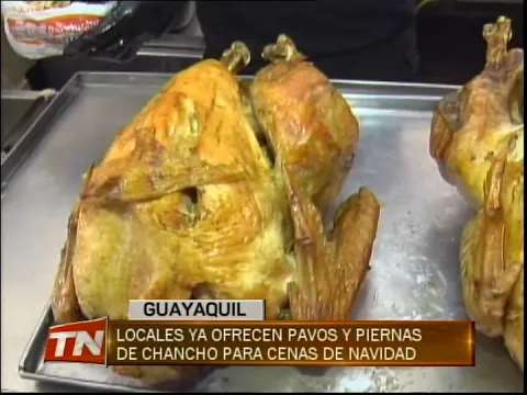 Locales ya ofrecen pavos y piernas de chancho para cenas de navidad