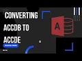 How to convert access ACCDB file to ACCDE