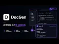 DocGen AI Documentation for Any GitHub Repo in 60 Seconds