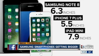 Samsung Note 8 to increase screen size