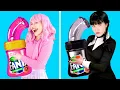 Download Lagu PINK VS BLACK FOOD CHALLENGE! Eating Only 1 Color Challenge, Wednesday VS Enid by Gotcha! Viral