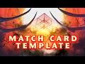 WWE HELL IN A CELL 2022 MATCH CARD TEMPLATE WITH SPECIAL EFFECTS