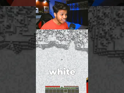 Minecraft But I Can't Touch WHITE #minecraft #shorts #funny