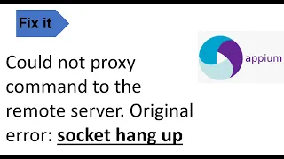 How to Resolve Could not proxy command to the remote server Original error socket hang up