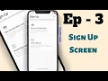 Sign Up Screen - Complete Bank App Flutter UI