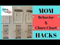 MOM HACKS Behavior Chore Chart