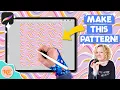 Create a Trippy Geometric Wave Pattern in Procreate Seamless Pattern Tutorial