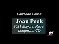 Introducing Joan Peck for Mayor of Longmont 2021
