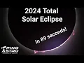Download Lagu Total Solar Eclipse in 89 seconds! #PinoAstro