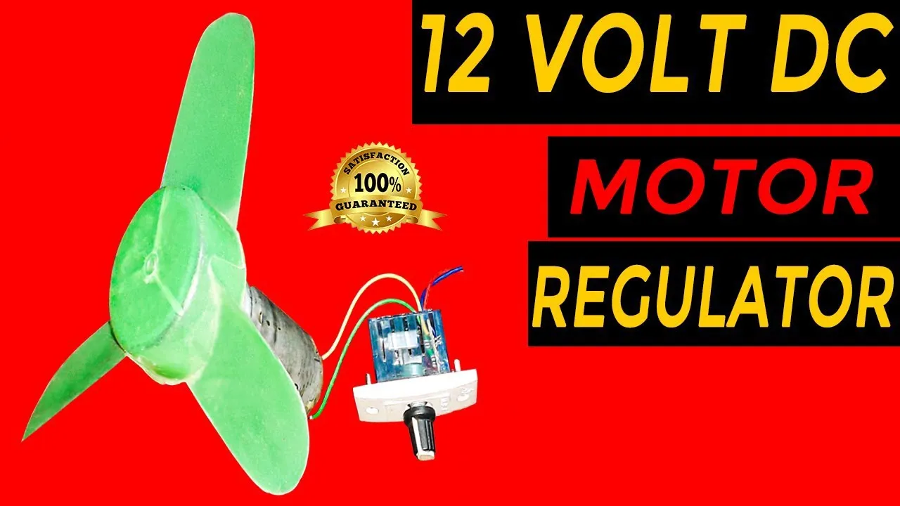 How to make a dc 12 volt motor regulator। dc motor speed control using fan regulator
