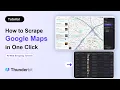 How to Scrape Google Maps for Lead Generation in One Click AI Web Scraping Tutorial