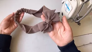خياطة بندانة للشعر من بقايا القماش للكبار مشروع مربح جدا Diy Sewing How To Make A Headband 