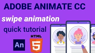 Adobe Animate CC 2022 - SWIPE ANIMATION
