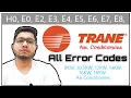 Trane AC Error Codes List Trane Air Conditioner E2 E3 E4 E5 all Error Codes