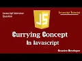 Currying Concept in JavaScript JavaScript Interview Question JavaScript Tutorial JavaScript