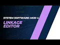Loader Design Options Linkage Editor CST305 SS MODULE 4 KTU Anna Thomas SJCET