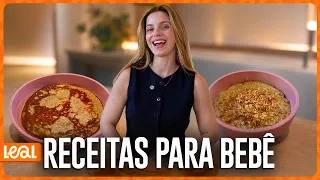 3 cafés da manhã saudáveis para bebês e crianças | Mingau de aveia, panqueca de banana e crepioca