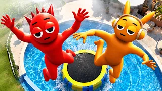GTA 5 Incredibox Sprunki Team Water Trampoline Ragdolls