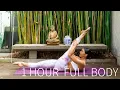 1 HOUR FULL BODY WORKOUT Full Length Intermediate Pilates Class