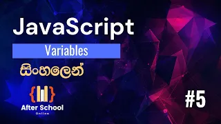JavaScript Lesson 05 JavaScript Variables in Sinhala After School