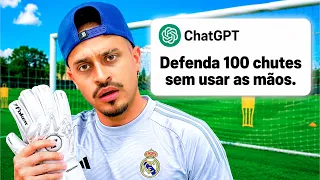 Pedi para o CHAT GPT criar meu TREINO DE GOLEIRO