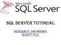 SQL Server Create Database Script