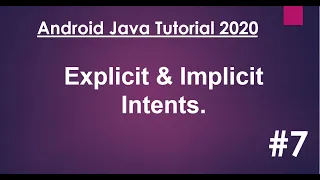 Android Java Tutorial 2020 - 07