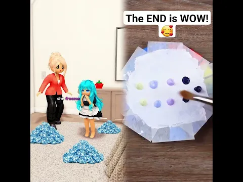 I Was Born With BLUE Hair... And DIAMONDS Fall Out When I Comb It! 💎 #roblox #shorts #berryavenue