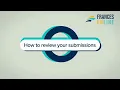 Frances Online How to review submissions