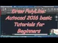 Draw PolyLine Autocad 2016 cad software - online autocad classes Part 3-30