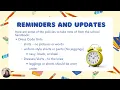 Denise Thompson - Orientation Reminders and Updates