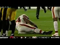 NICK CHUBB SEASON ENDING KNEE INJURY VS THE STEELERS WITH REPLAY