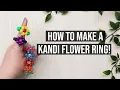 HOW TO MAKE A FLOWER RING Step by to tutorial