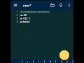 assignment operator in python